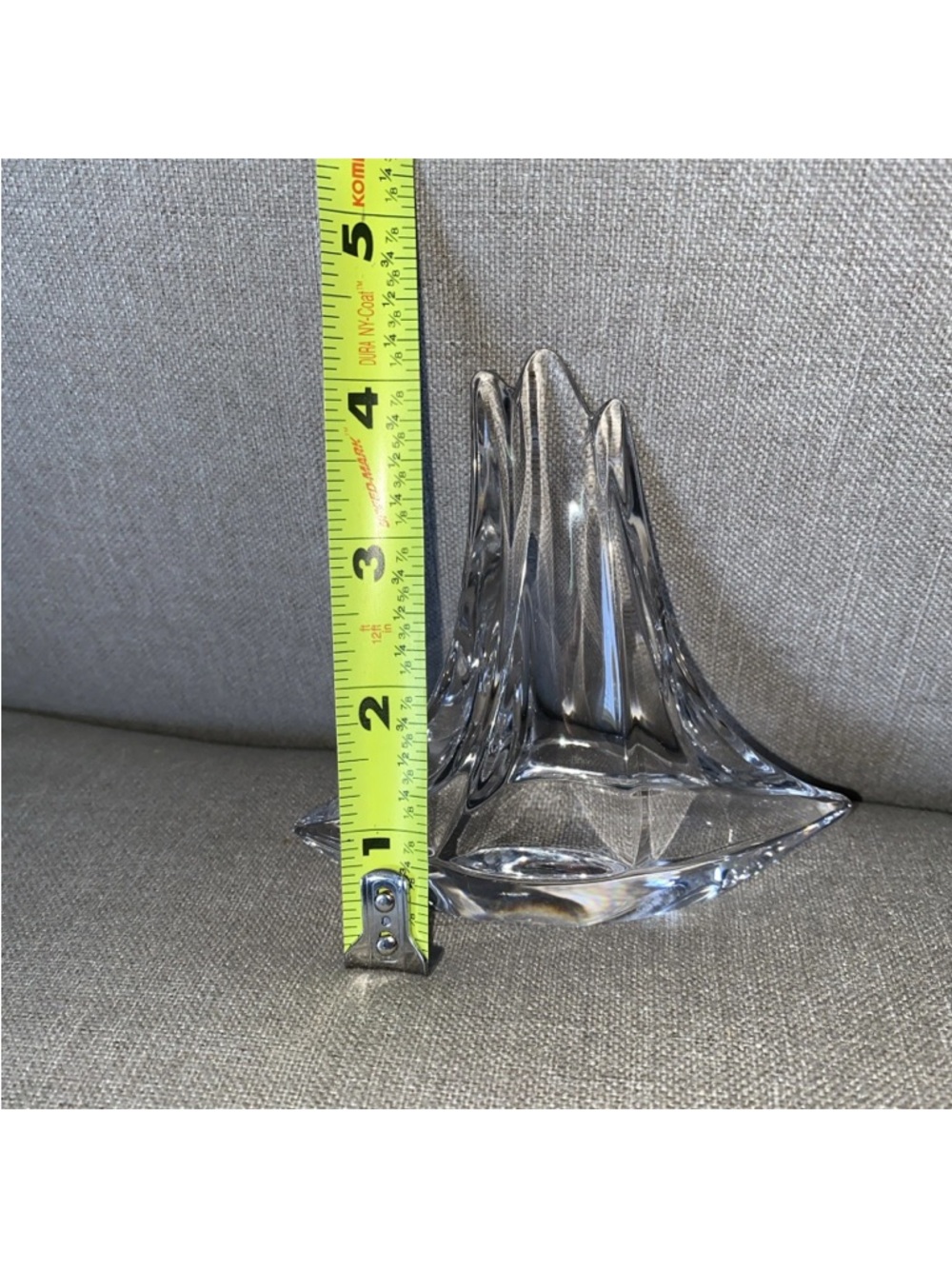 Clear Glass Decorative Sailboat Accent - Elegant Home Accent - Picture 2 of 16